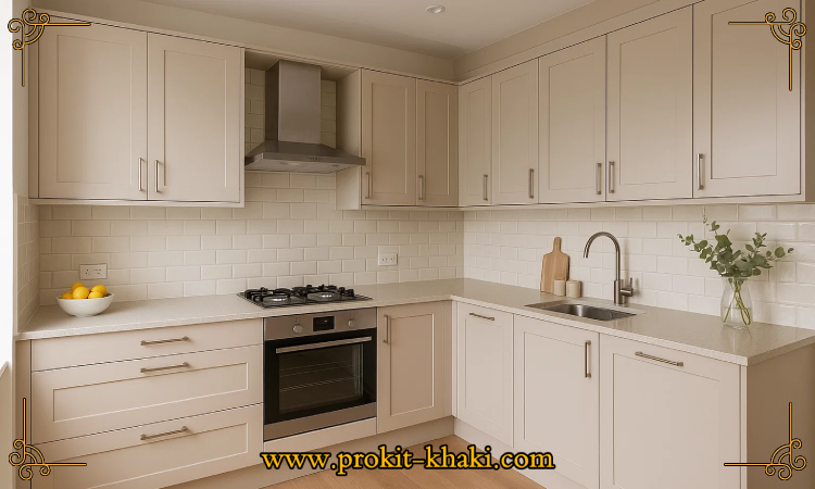 کابینت ام دی اف رنگ بژ