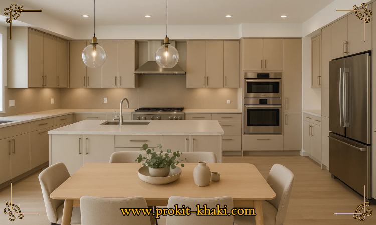 کابینت ممبران رنگ بژ